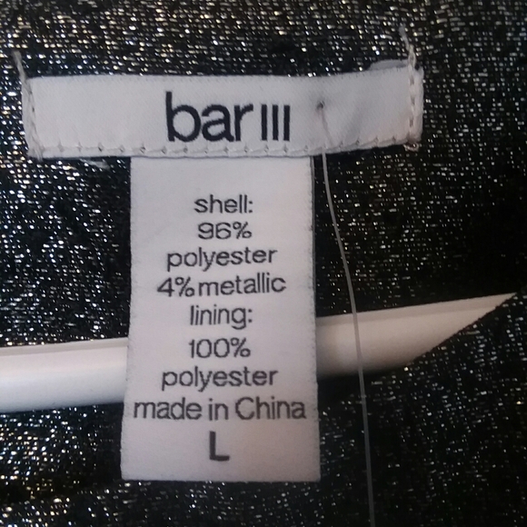 NWT! BAR III - Silver metallic mini dress. - Picture 3 of 7